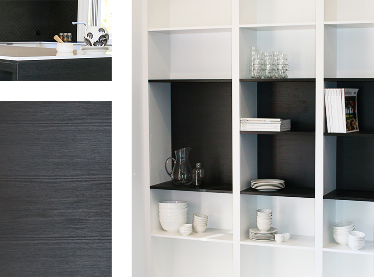 kitchen renovations Brisbane, black & white theme, DbyD